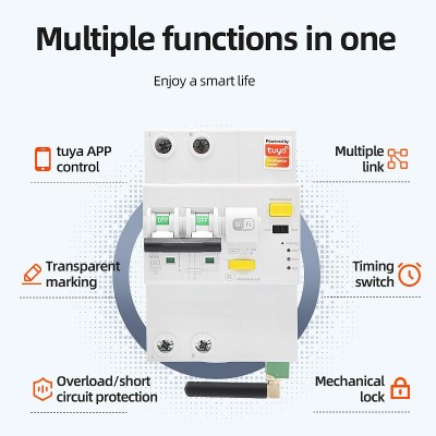 涂鸦WIFI通断器计量采温远程操控智能开关断路器温控手机联动开关图2