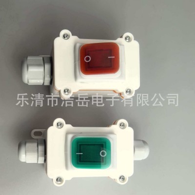 防水接线盒IP65户外KCD4船型开关四脚二档不锈钢金属面图2