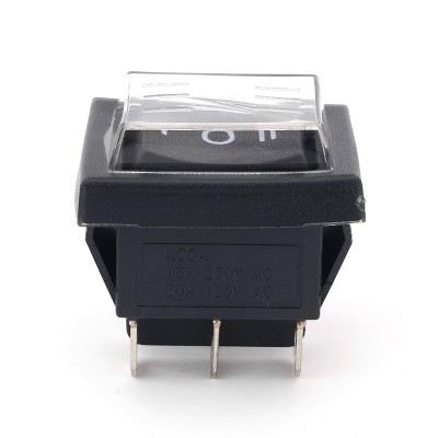 KCD4防水防尘跷板开关六脚大功率三档船型开关6脚船形按钮16A图4