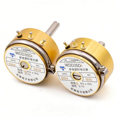 精密导电塑料电位器WDD35D-1 1K2K5K10K0.5%长轴33mm角位移传感器图3