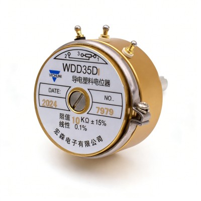 精密导电塑料电位器WDD35D-1 1K2K5K10K0.5%长轴33mm角位移传感器图5