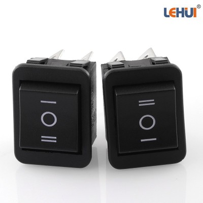 【乐辉】KCD4-203船型开关 6脚斜脚三档6P3T跷板开关图4