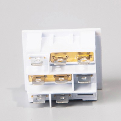 KCD4三联船型开关 三色电源带灯三联猫眼 多功能提示灯开关图3