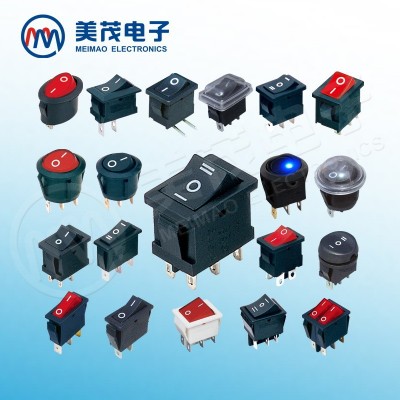 大电流30A防水带灯船型开关KCD4一体防尘油水两三档开关图5