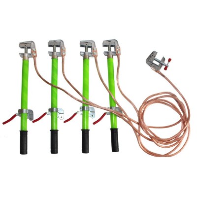 0.4KV低压接地线25平方便携式短路接地线手握接地棒配电室母排图4