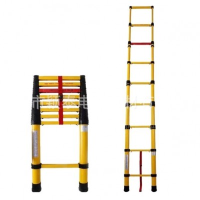 绝缘电工伸缩梯玻璃钢安全梯 伸缩鱼竿梯图4