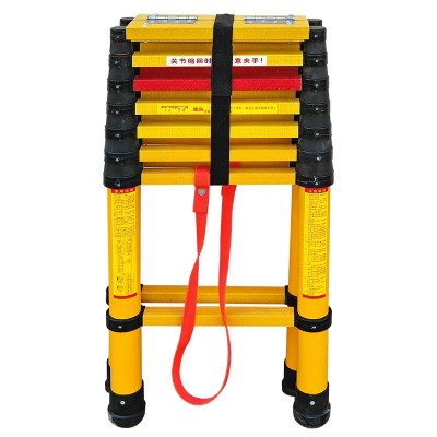 绝缘梯电力玻璃钢升降绝缘单伸缩鱼竿梯检修电工绝缘人字梯玻璃钢图3