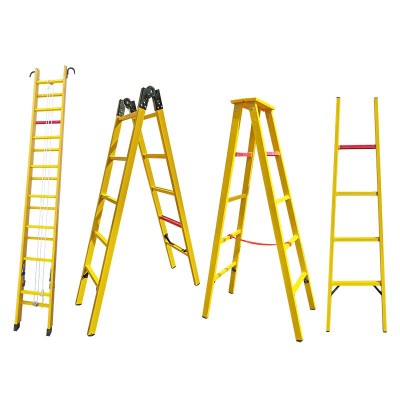 绝缘梯电力玻璃钢升降绝缘单伸缩鱼竿梯检修电工绝缘人字梯玻璃钢图4
