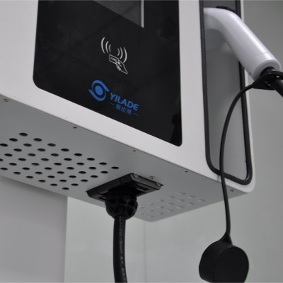 5米7kw立柱收纳式充电桩运营刷卡扫码新能源壁挂自动伸缩充电枪图3