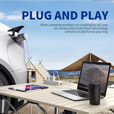 欧标V2L放电器 3.3kw车端对外放电户外用电英标澳标EV Discharger图5