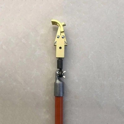 插接式鹰嘴钳操作杆2米临时搭头引线夹线杆老鹰夹头锁杆图4