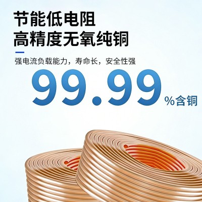 珠江电缆ZC-BVR国标多股铜芯电线1.5/2.5/4/6/10平方家装照明布线图2