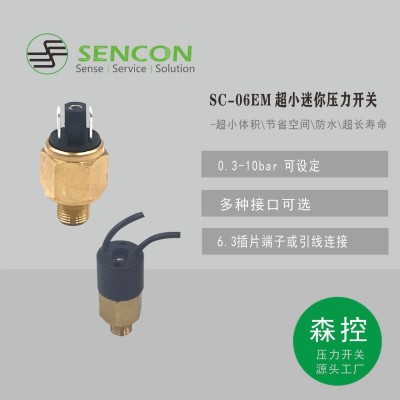 厂家供应低成本超小型可调压力开关SC-06EM 0.3-10bar图3