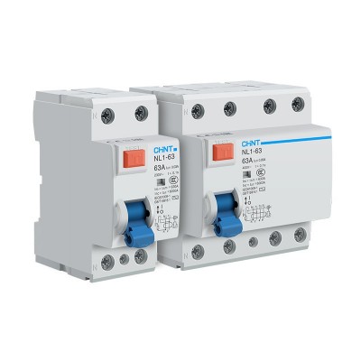 NL1-63A漏电保护器2P电磁式4P小型25A40安剩余电流动作断路器