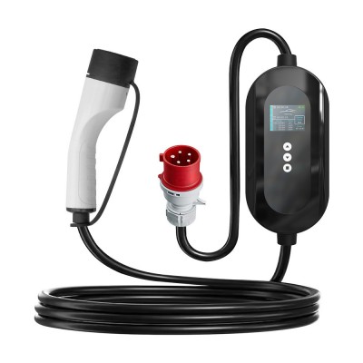充电桩欧标22KW EV charger便携式充电桩汽车三相充电桩380V厂家