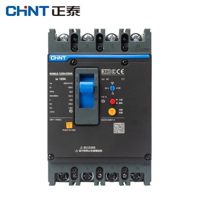 正泰NXMLE塑壳漏电保护断路器3P125S160A250A400A三相四线 4P漏保