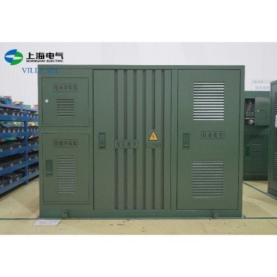 厂家生产10kV 0.4KV 630kVA 预装式箱式变电站 S20变压器能效等