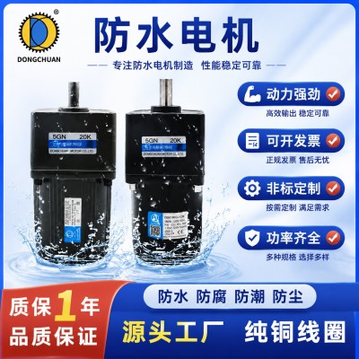 90W120W小型洗车防水减速电机单相三相变频220V/380V防水定速马达