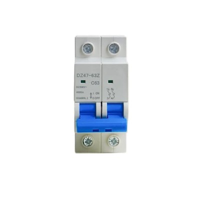光伏直流2P小型断路器DC MCB空气开关63A外贸125A1P空开500V1 000V 500只