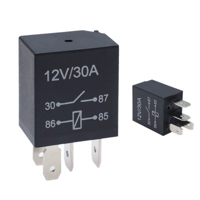 紫罗兰汽车继电器12V/24V30A紫罗兰继电器油泵四脚五脚继电器