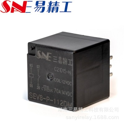 SEV8-P-112DM三易精工70A1组常开汽车厂家继电器12VDC汽车继电器 50个