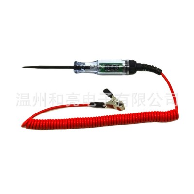汽车测电笔/数显电笔5-120V/维修保养验电笔工具/大直流弹簧